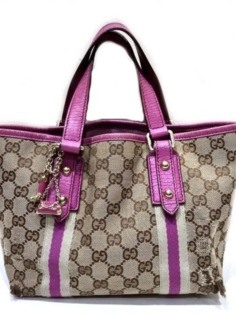 Gucci GG Canvas Bag Handbag - Picture 1 of 9